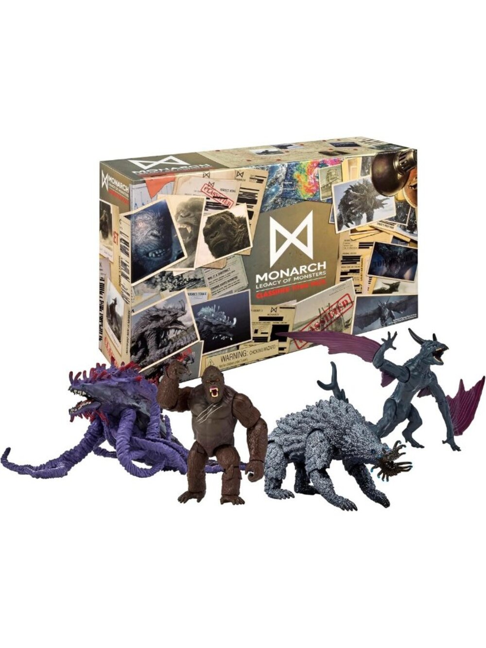 6" Monsterverse Figure Bundle - Collectible Action Figures, Great Gift Idea!